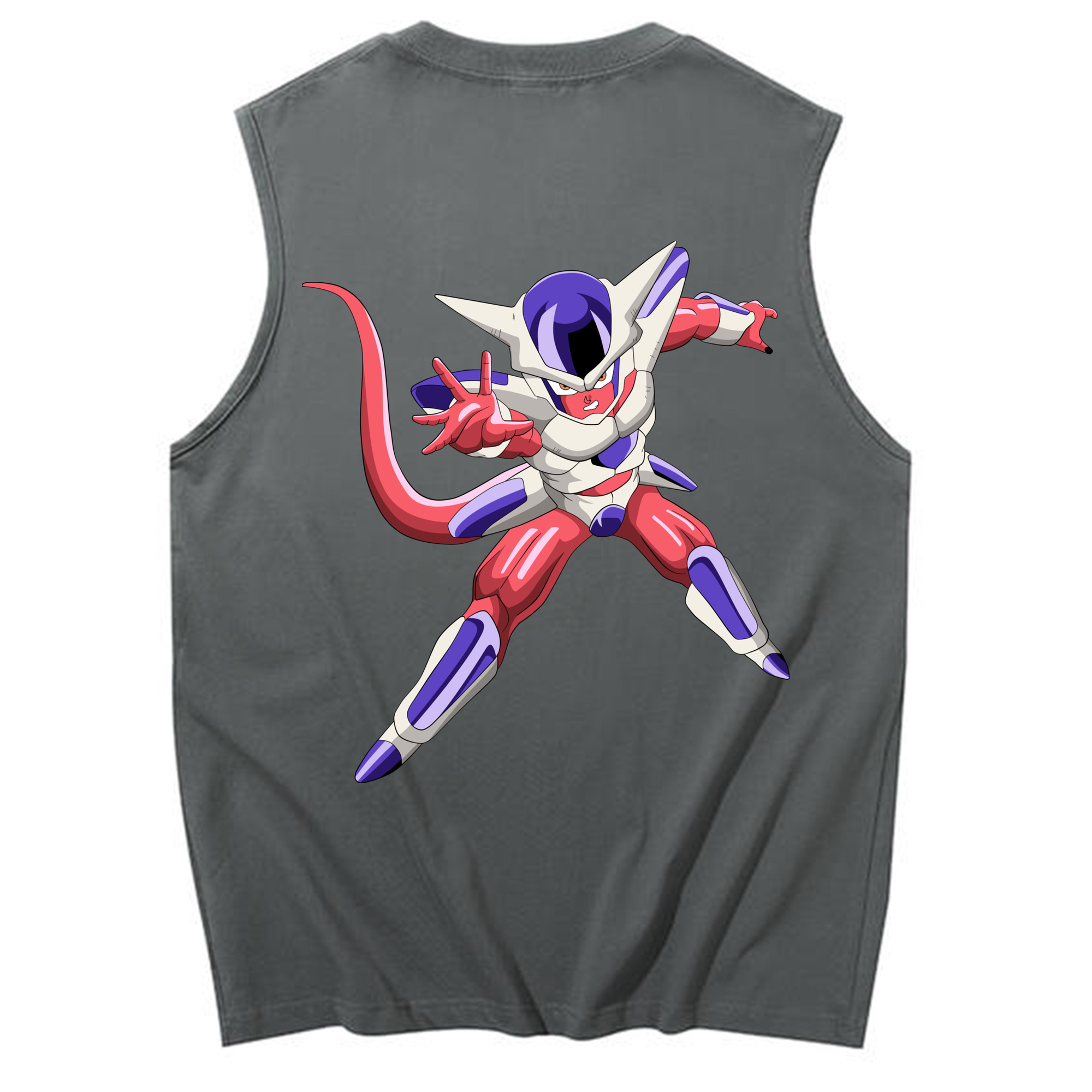 （画像用） ドラゴンボール フリーザ DRAGON BALL Frieza コットン100％タンクトップ（背面プリント）